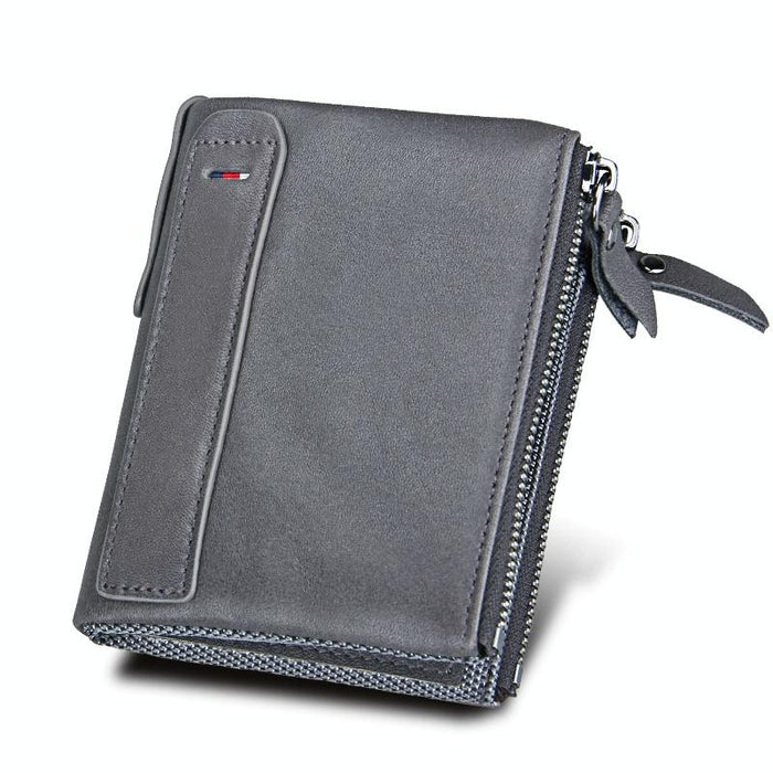 Men Leather Rfid Blocking Card Holder Wallet