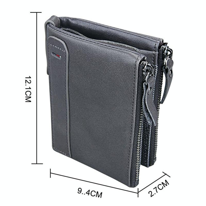 Men Leather Rfid Blocking Card Holder Wallet