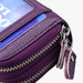 Genuine Leather Dual Layer Zipper Card Holder Wallet Rfid