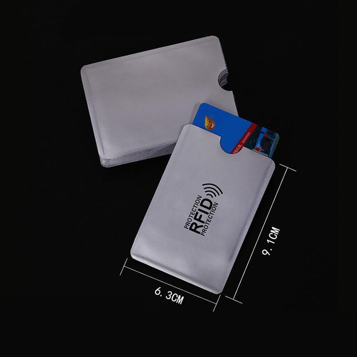 Aluminum Foil Rfid Blocking Card Holder