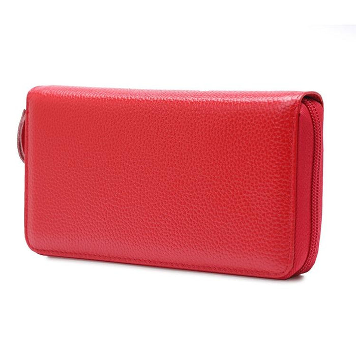 Phone Pocket Litchi Texture Rfid Wallet - Compact & Stylish