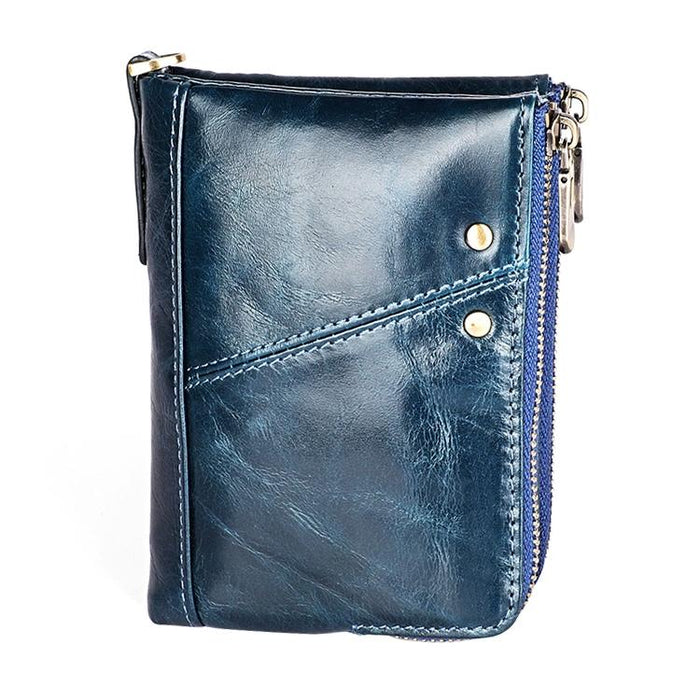 Men Leather Rfid Wallet - Antimagnetic