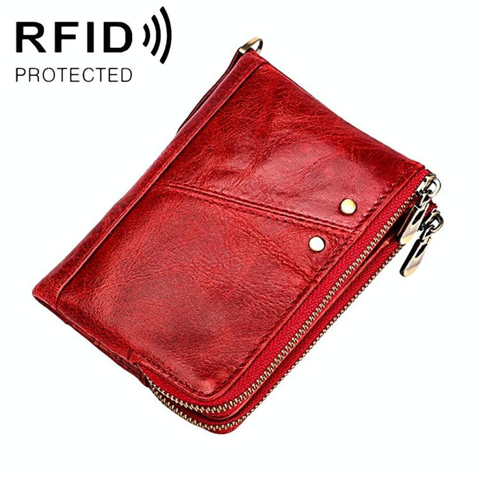 Men Leather Rfid Wallet - Antimagnetic