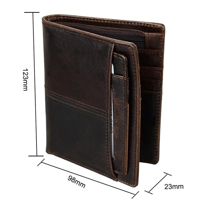Detachable Card Holder Leather Wallet for Men