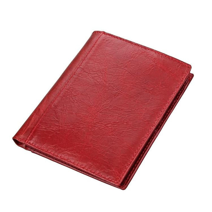Leather Rfid Passport Wallet - Multi-function