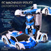 Remote Control Police Car - 4 Channels Deformable Toy