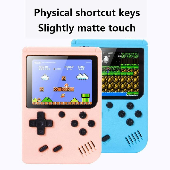 3.0 Inch Macaron Mini Retro Classic Handheld Game Console For Kids Built-In 800 Games Support Av Output