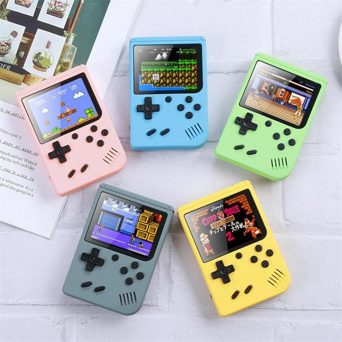 3.0 Inch Macaron Mini Retro Classic Handheld Game Console For Kids Built-In 800 Games Support Av Output