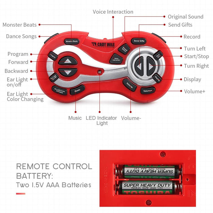 Ydj-K3 Smart Robots Support Dance Voice Control Education Red