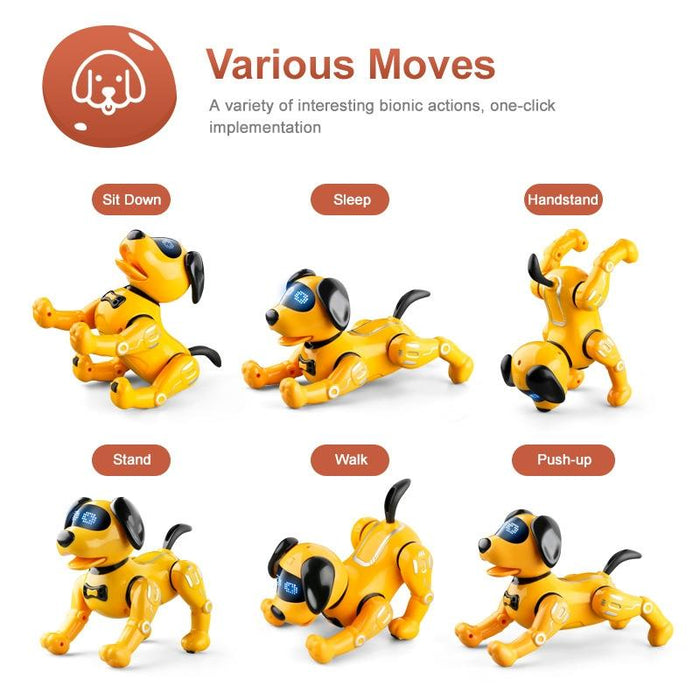 Ydj-K11 Programable Remote Control Robot Dog Rc Toy Yellow