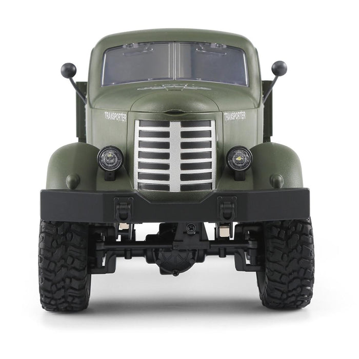 Transporter-1 Full Body 1:16 Mini 2.4Ghz Rc 6Wd Tracked Off-Road Military Truck Car Toy Army Green