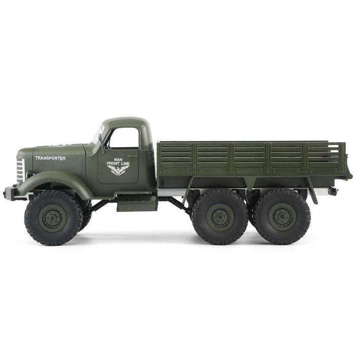 Transporter-1 Full Body 1:16 Mini 2.4Ghz Rc 6Wd Tracked Off-Road Military Truck Car Toy Army Green