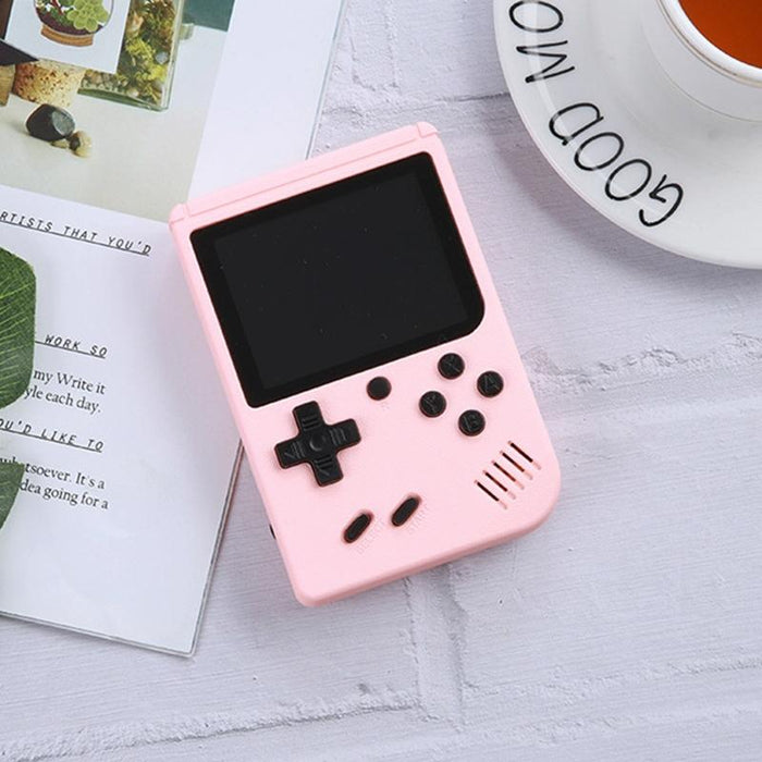 3.0 Inch Macaron Mini Retro Classic Handheld Game Console For Kids Built-In 500 Games Support Av Output