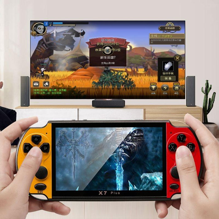 X7 Plus Retro Classic Games Handheld Game Console With 5.1 Inch Hd Screen & 8G Memory Support Mp4 / Ebook