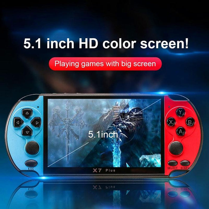 X7 Plus Retro Classic Games Handheld Game Console With 5.1 Inch Hd Screen & 8G Memory Support Mp4 / Ebook