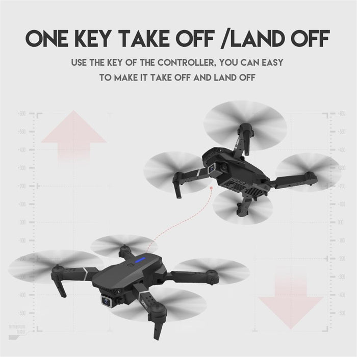 Ls-E525 4K Double Hd Camera Mini Foldable Rc Quadcopter Drone Remote Control Aircraft Black