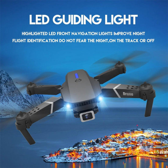 Ls-E525 4K Double Hd Camera Mini Foldable Rc Quadcopter Drone Remote Control Aircraft Black