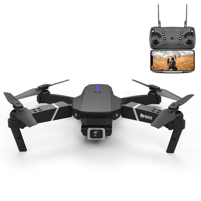 Ls-E525 4K Double Hd Camera Mini Foldable Rc Quadcopter Drone Remote Control Aircraft Black