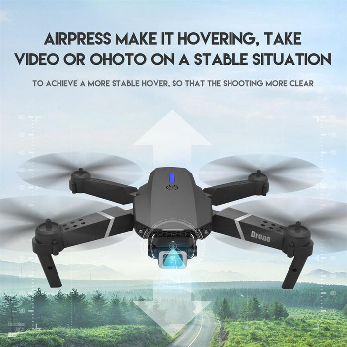 Ls-E525 4K Double Hd Camera Mini Foldable Rc Quadcopter Drone Remote Control Aircraft Black