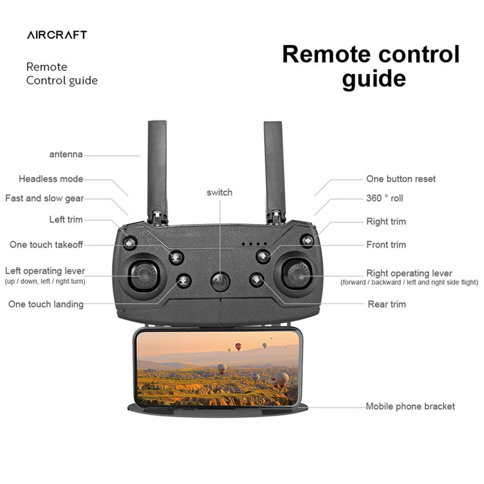 E99 Max 2.4G Wifi Foldable Rc Drone Quadcopter Toy