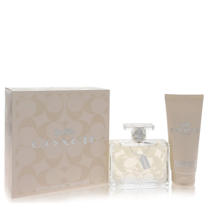 Coach Signature Gift Set - 3.3 Oz Eau De Parfum + 3.3 Oz Body Lotion Travel Set For Women