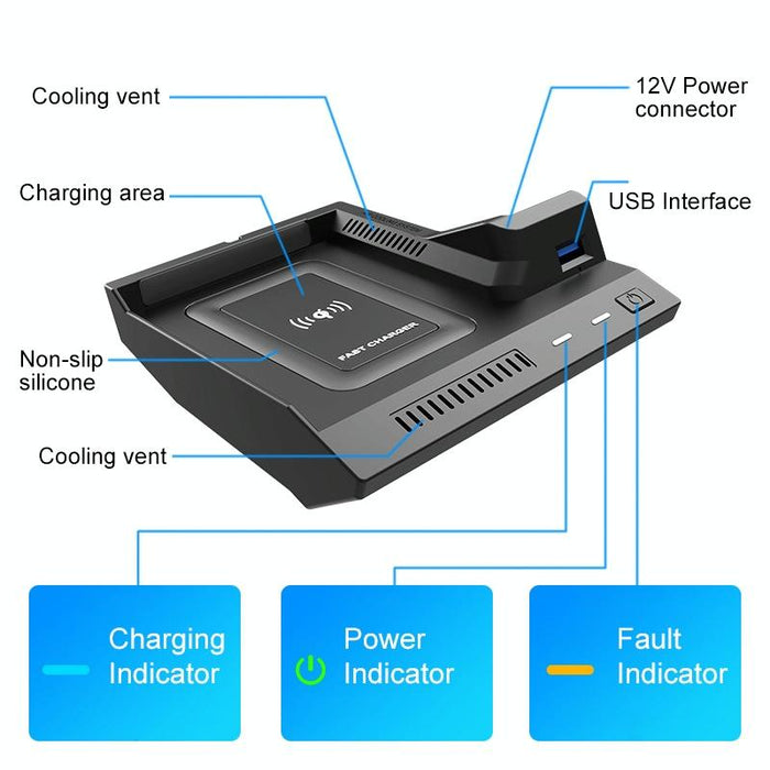 Hfc-1021 Car Qi Standard Wireless Charger 10w Quick