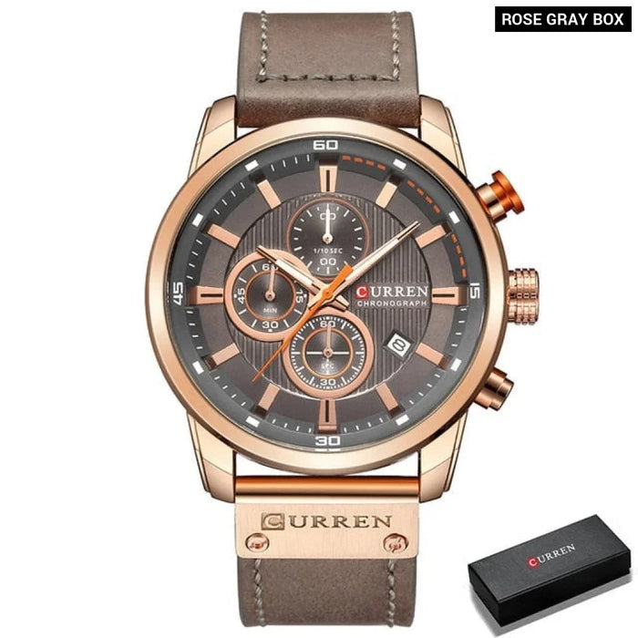 Fashion Date Quartz Men Watches Male Clock Chronograph Sport Mens Wrist Watch Hodinky