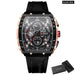 Sport Chronograph Quartz Silicone Bracelet Watches With Big