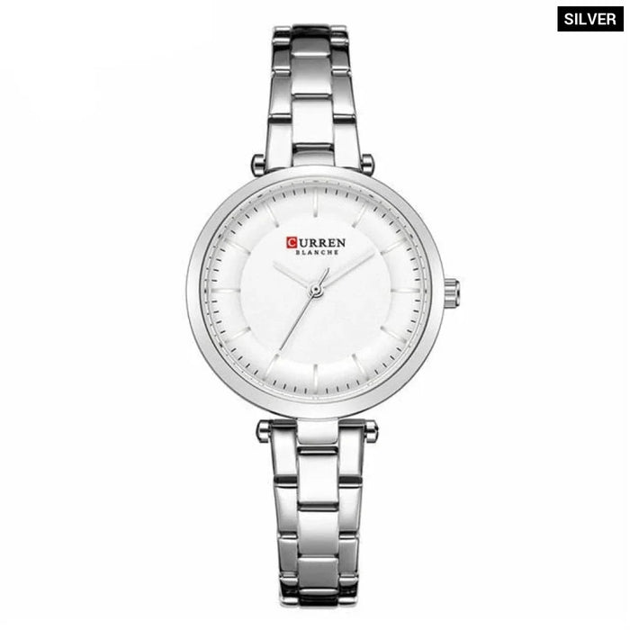 Casual Slim Minimalist Quartz WristWatch With Steel For Women