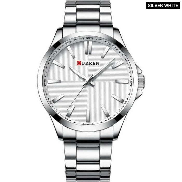 Stainless Steel Waterproof Quartz Wristwatch For Men