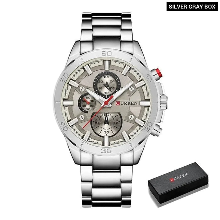 Waterproof Full Steel Men Military Wristwatches