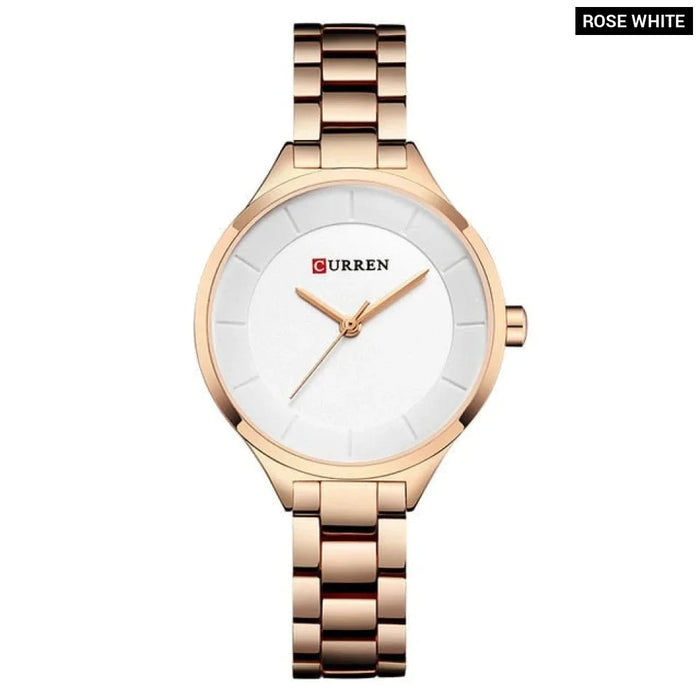 Creative Full Steel Rose Gold Women Dress Watches