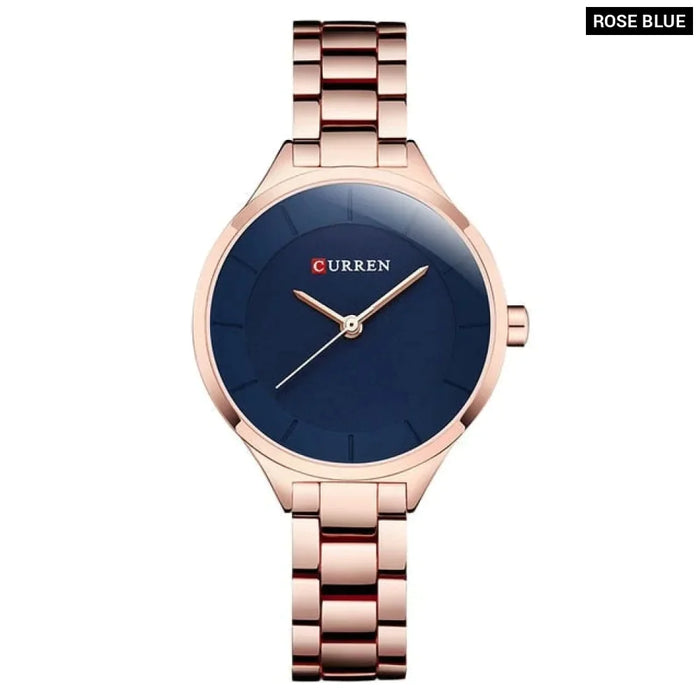 Creative Full Steel Rose Gold Women Dress Watches