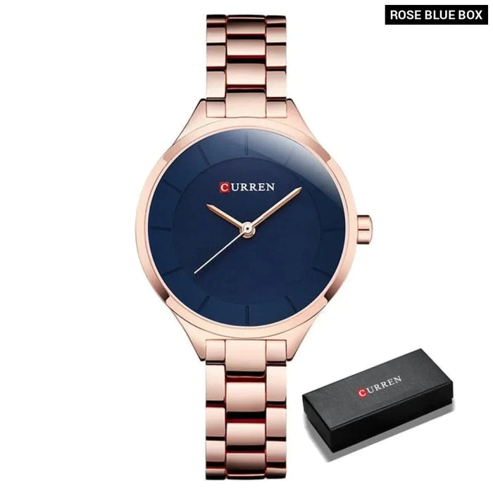 Creative Full Steel Rose Gold Women Dress Watches