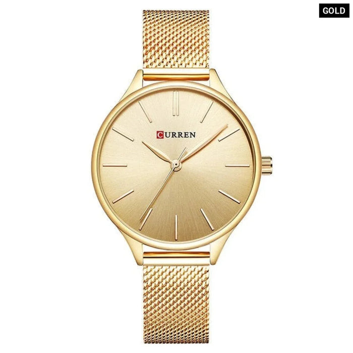 Women Brand Fashion Dress Ladies Bracelet Watch Rose Gold Clock