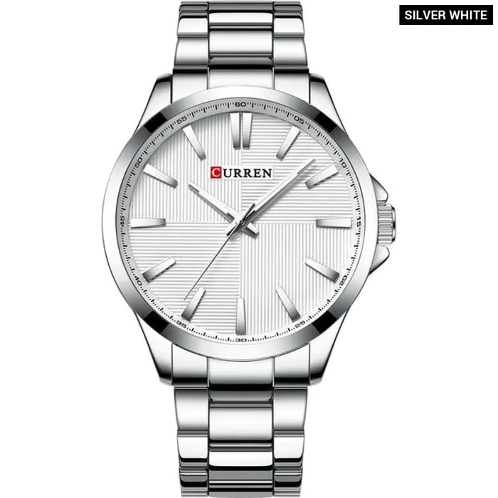 Business Stainless Steel Waterproof Wristwatch For Men