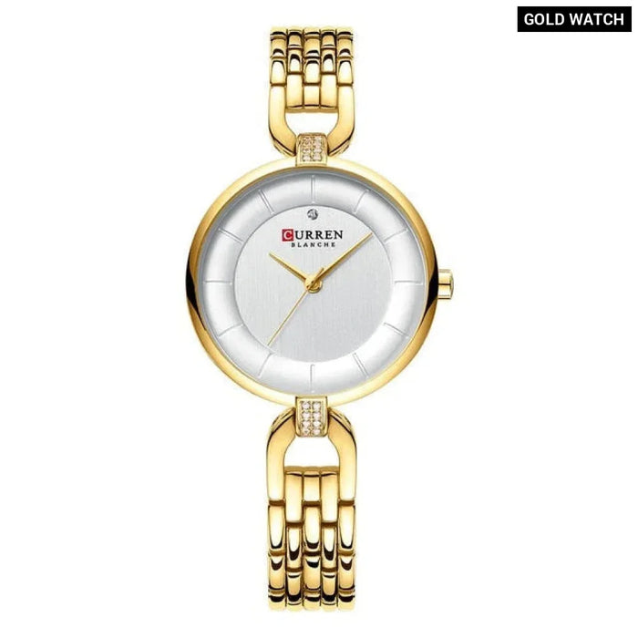 Women's Quartz Watches Stainless Steel Clock Ladies Wristwatch