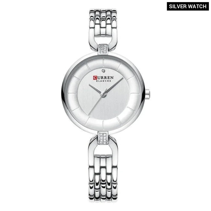 Women's Quartz Watches Stainless Steel Clock Ladies Wristwatch