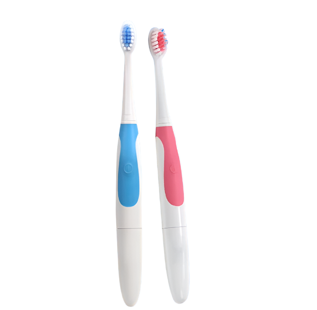 Travel Electric Toothbrush 2 Brush Heads Waterproof Ipx7 Slim Portable Adult Brush