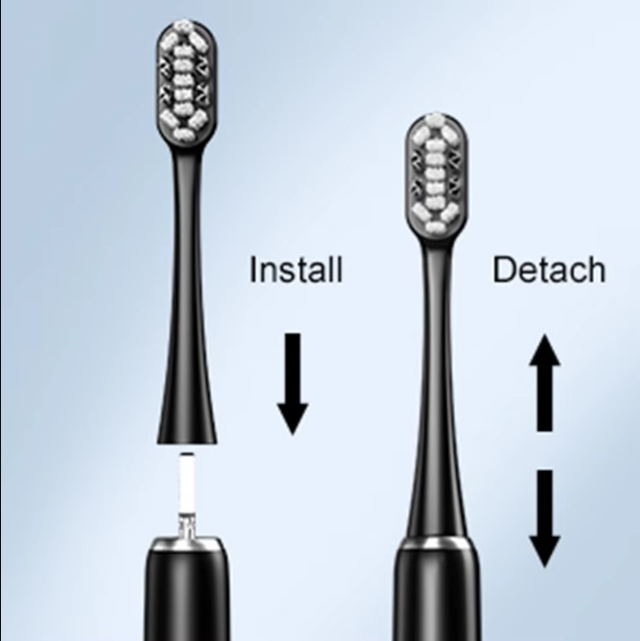 Electric Toothbrush for Couples 5 Modes Soft Bristles 40000 Vpm Smart Timer Family Oral Care