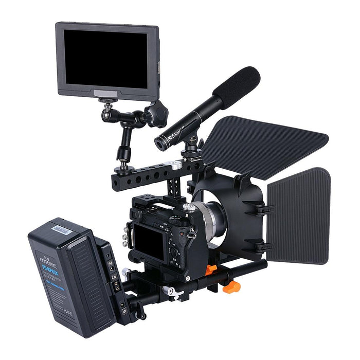 Ylg0905A Camera Video Cage Handle Stabilizer For Sony A6000/A6300/A6400/A6500 Black