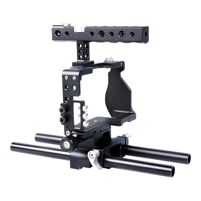 Ylg0905A Camera Video Cage Handle Stabilizer For Sony A6000/A6300/A6400/A6500 Black