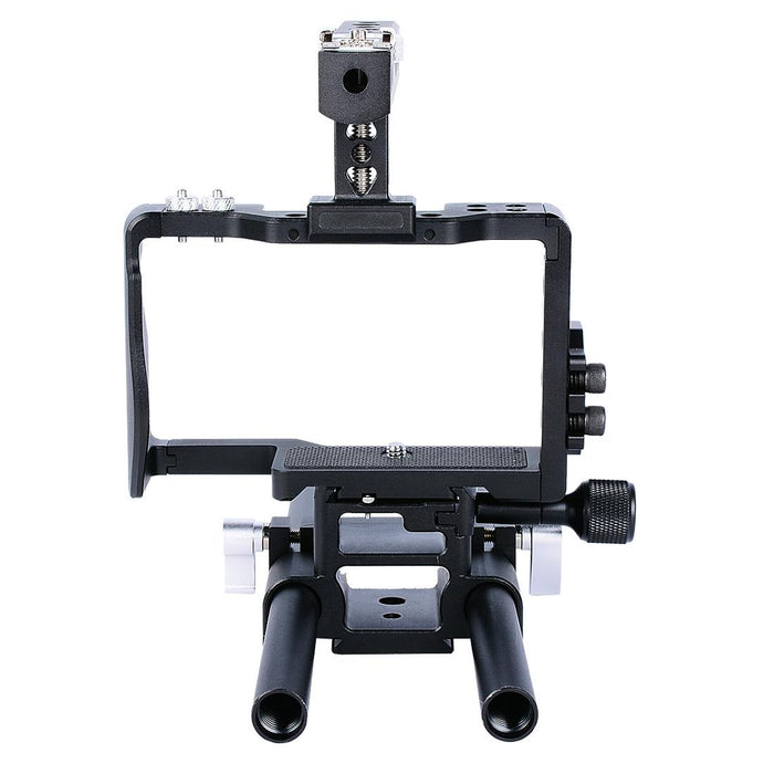 Ylg0905A Camera Video Cage Handle Stabilizer For Sony A6000/A6300/A6400/A6500 Black