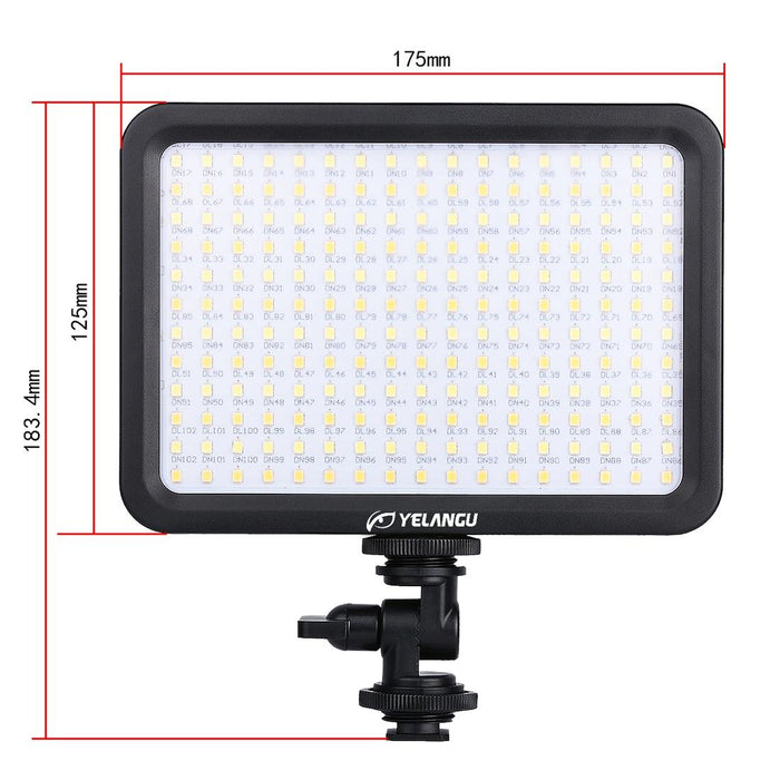 Ylg0504B 204 Leds 1000Lm 3300-5600K No Polar Dimmable Studio Light Video & Photo Light For Canon Nikon Dslr Cameras