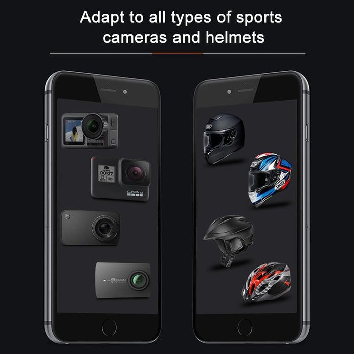 Multi-joint Helmet Mount Set for Action Cameras