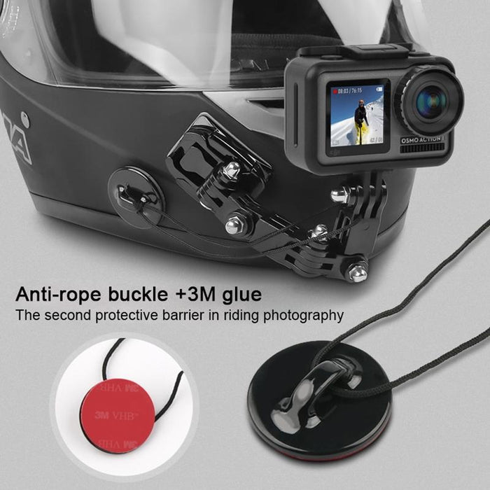 Multi-joint Helmet Mount Set for Action Cameras