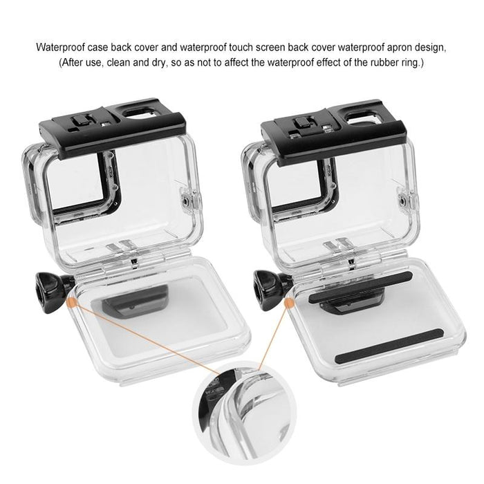 Gp452 Waterproof Case Touch Back Cover For Gopro Hero7