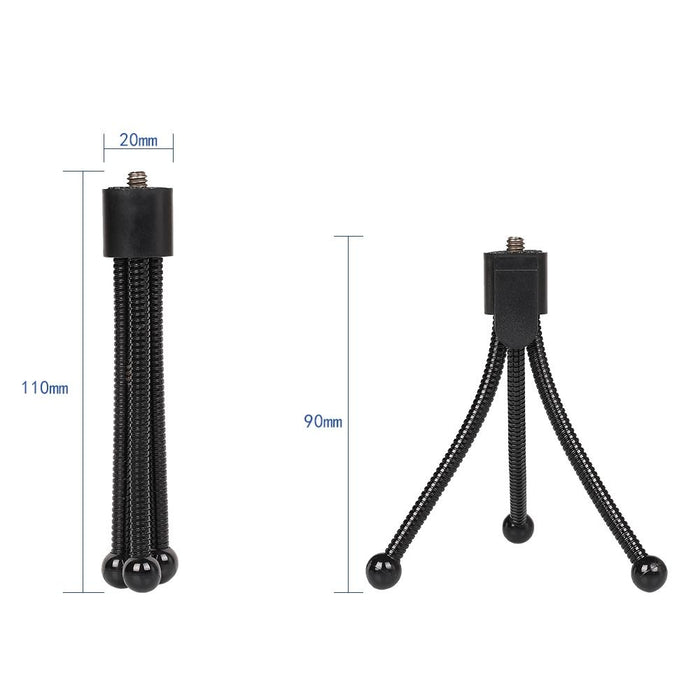 Metal Desktop Tripod Mount - Max Load 0.6kg - Unc1 / 4
