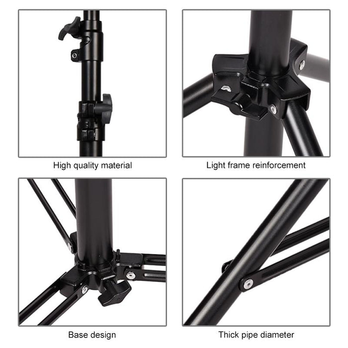 3M Height Professional Photography Metal Lighting Stand Spring Buffer Holder For Studio Flash Light