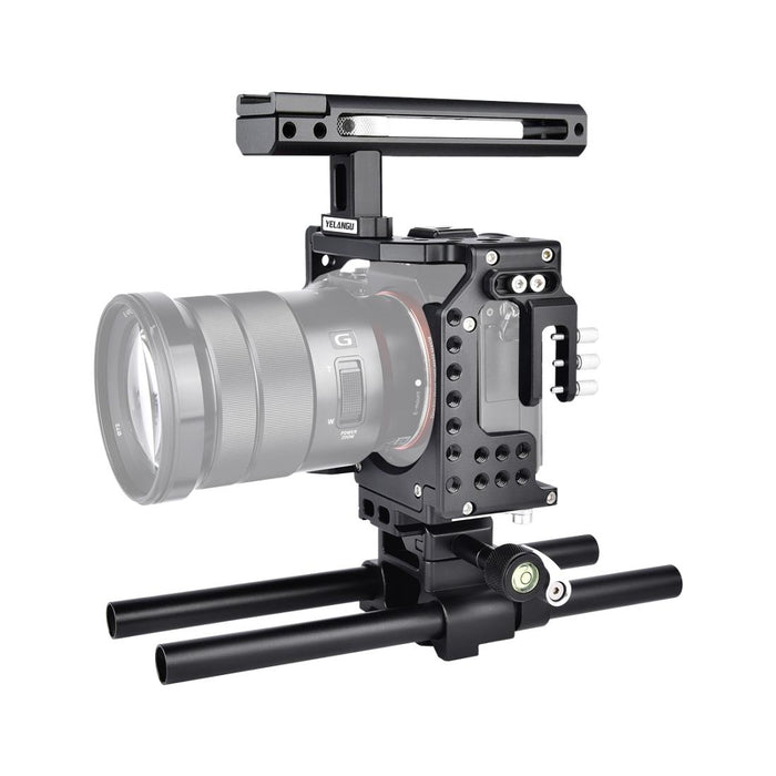 Ca7 Ylg0908A-A Handle Video Camera Cage Stabilizer For Sony A7K & A7X & A73 & A7S & A7R & A7Rii & A7Sii Black